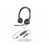 HP poly blackwire 3325 stereo microsoft teams certified usb-c headset +3.5mm plug +usb-c/a adapter (8X2 cene