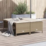 Maison Chic Vrtni stolčki - Vrtni stoli z blazinami 4 kosi bež poli ratan JS1113, (21879084) | Shoptok.si