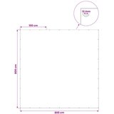 CERADA s rupama Zelena 8 x 8 m 180 gsm PE | shoptok.hr