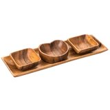 Premier Housewares Servirne sklede s pladnjem Kora v kompletu 4 ks - | Shoptok.si