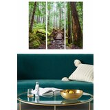 Wallity MDF1312976 multicolor decorative mdf painting (3 pieces) Cene
