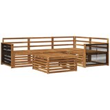 vidaXL Zunanja garnitura za sedenje 5 pcs Naravna Masiven les akacije, (5000270418) | Shoptok.si