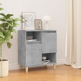 vidaXL Komoda betonsko siva 60x35x70 cm inženirski les | Shoptok.si