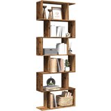 vidaXL Sobna pregrada / regal za knjige 6 razina 70x24x193 cm drveni Cijene
