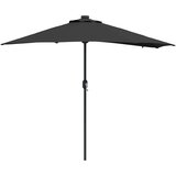  Vrtni suncobran Crna 294 x 150 x 223 cm Poliester i čelik | Eponuda.ba