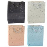  Elegantna Poklon Vrećica sa Zlatnim Točkicama 23 x 18 x 10,5 cm | shoptok.hr