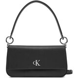 Calvin Klein Jeans Ročna torba Minimal Monogram Shoulder Pouch LV04K3161G Črna Cene