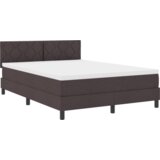  Kutija madrac s madracem &amp LED tamnosmeđa 140x190 cm tkanina | shoptok.hr