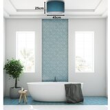  duolla - stropna svetiljka bristol 1xE27/15W/230V ø 45 cm tirkizna/bela | Eponuda.com