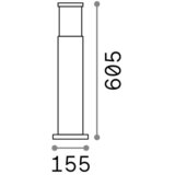 Ideal Lux ZUNANJA SVETILKA 15,5/60,5 cm | Shoptok.si