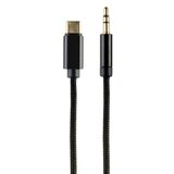  kabl GEMBIRD USB type-C to stereo 3.5 mm AUX cable, 1.5 m, black, CCA-CM3.5M-1.5M Slike