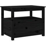  Stolić za kavu crni 71 x 49 x 55 cm od masivne borovine | shoptok.hr