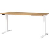 Germania Električna dvižna pisalna miza z mizno ploščo v hrastovem dekorju 80x160 cm Jet – Cene