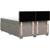  Krevet s oprugama i madracem smeđesivi 140 x 190 cm od tkanine | shoptok.hr