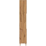 vidaXL Kopalniška omarica artisan hrast 30x30x190 cm inženirski les | Shoptok.si
