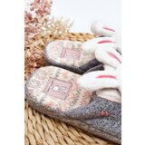 Boto Children's slippers with thick sole gray rabbits Dasca | Shoptok.si