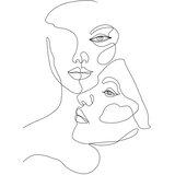 Venture Home poster Faces 21 &amp;times; 30 cm, bijeli Slike