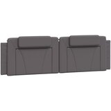 Maison Chic posteljno vzglavje - vzglavna omarica - vzglavna stranica siva 180 cm umetno usnje, (21704195) | Shoptok.si