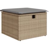  6-dijelni set vrtnih sofa s jastucima bež od poliratana 61.5 x 62 x 69 cm | shoptok.hr