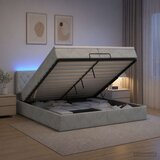  od pjene s madracem i LED-om Svjetlosiva 200 x 200 cm | shoptok.hr