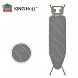 Kinghoff KH-1939 Deska za likanje s podstavkom za likalnik – 114 × 35,5 cm, 7 ravni nastavitve višine | Shoptok.si
