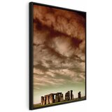  Slika - Clouds Over Stonehenge (1 Part) Vertical 80x120 U crnom drvenom okviru | shoptok.hr