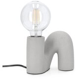 YES EVERYDAY Siva stolna lampa keramička sa staklenim sjenilom (visina 12,5 cm) Jael – Cijene