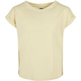 Urban Classics Kids Girls' Organic Extended Shoulder T-Shirt - Soft Yellow Cijene