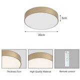 Brilagi LED prigušiva stropna svetiljka POOL LED/36W/230V, prečnika 30 cm, zlatna + daljinski upravljač | Eponuda.com