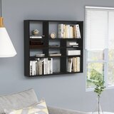 Maison Chic Stenska polica - Viseča Polica črna 90x16x78 cm inženirski les, (21793839) | Shoptok.si