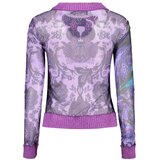 Desigual Horse ženski pulover s okruglim izrezom ljubičasti Slike