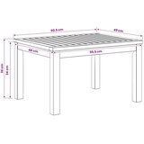  Stolić za kavu Prirodna 50 x 60 5 x 36 cm Čvrsto drvo akacije - 50 x 60 5 x 36 cm Prirodna | shoptok.hr