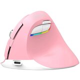 Delux M618Mini DB BT+2.4G 2400DPI Brezžična navpična miška (roza), (20825789) Cene