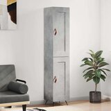 vidaXL Visoka omara betonsko siva 34,5x34x180 cm inženirski les | Shoptok.si