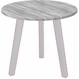  Gornji dio stola Sivi hrast sonoma Ø 50 x 1,5 cm | Eponuda.com