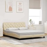  Okvir za krevet bez madraca krem 160x200 cm od tkanine | shoptok.hr