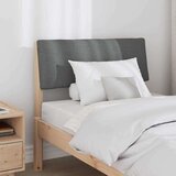 vidaXL tapecirano vzglavje temno siva 75 cm masivno borovo les | Shoptok.si