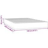  Madrac s oprugama srednje tvrdoće tamnozeleni 120x220x20 cm baršunasti | shoptok.hr