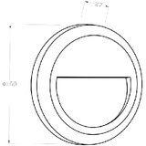  SVJETILJKA ZIDNA LED P1502 SIVA TESLIGHT | shoptok.hr