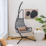  Viseća stolica s okvirom, viseća ljuljačka, siva | shoptok.hr