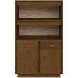  Visoka komoda boja meda 67 x 40 x 108 5 cm od masivne borovine | shoptok.hr