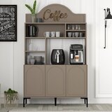 Hanah home komoda lyon 120 - atlas, black atlasblack coffee bar cabinet | ePonuda.com