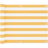 Balkonski zastor bijelo-žuti 75 x 500 cm od tkanine Oxford | shoptok.hr