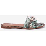Boto Flat Ladies Sandals With Decorative Buckle Multicolor Clariola | shoptok.hr