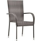  5-dijelni vrtni blagovaonski set sivo-crni | shoptok.hr