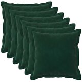  Presvlaka za jastuk 6 pcs HOUTEN Tamnozelena 30 x 30 cm Baršun Cijene