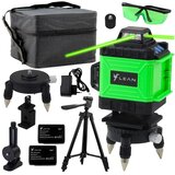 Laserski nivelir 4D – 16 linija, zelena zraka, torba + 2 baterije | shoptok.hr