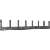 vidaXL gabion košara u-oblike z 8 stebri železo 860x20x150 cm | Shoptok.si