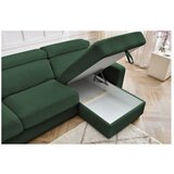 Bobochic Paris Tamno zelena sklopiva kutna garnitura od samta (promjenjiva) Monaco – | shoptok.hr