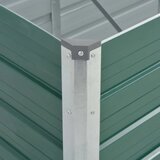  Vrtna sadilica od pocinčanog čelika 240 x 80 x 45 cm zelena | Eponuda.com